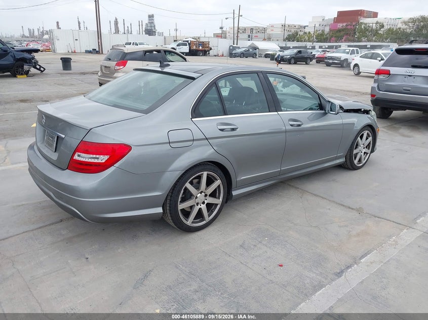 Vin: wddgf4hb2dr248865, lot: 46605547, mercedes-benz c 250 sport 20134
