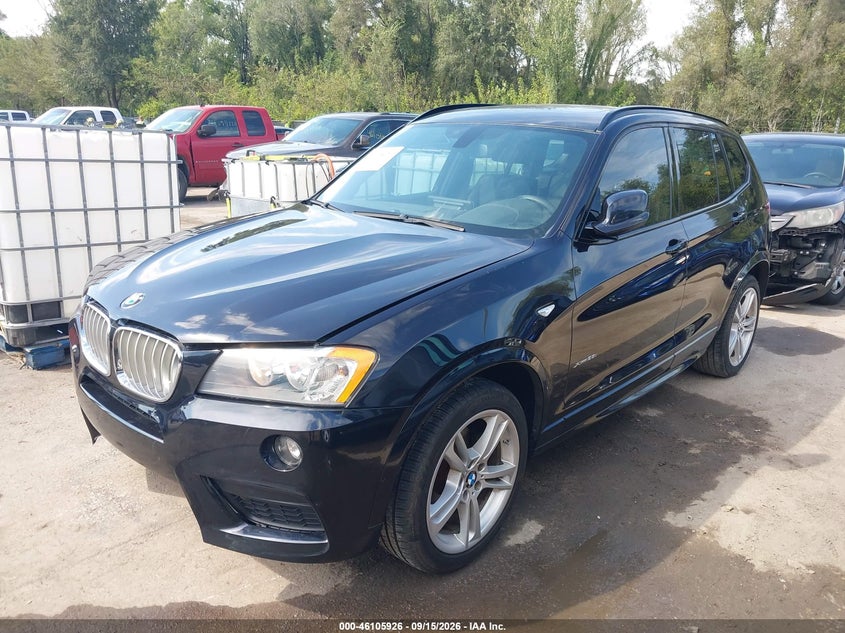 2014 BMW X3, Front End, IAAI, VIN 5UXWX9C59E0D17270 — photo 2