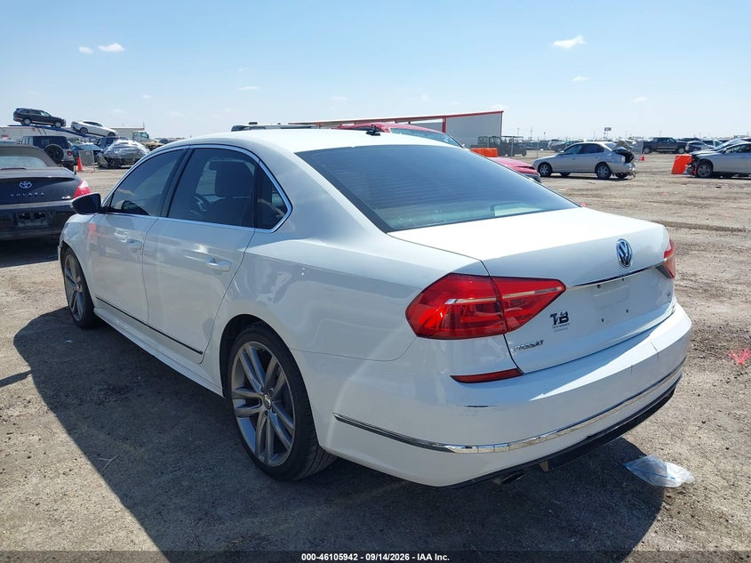 Vin: 1vwat7a36gc067270, lot: 46605600, volkswagen passat 1.8t r-line 20163