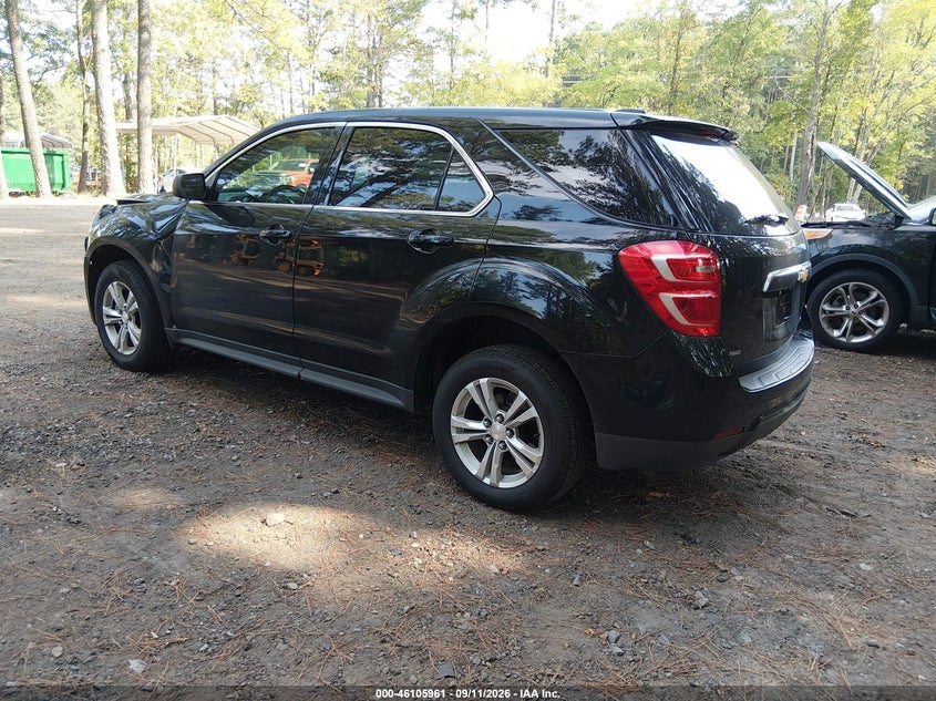 Vin: 2gnfleek2g6232438, lot: 46605619, chevrolet equinox ls 20163