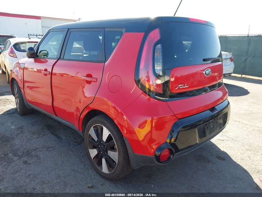 Vin: kndjp3a57g7304424, lot: 46605624, kia soul + 20163