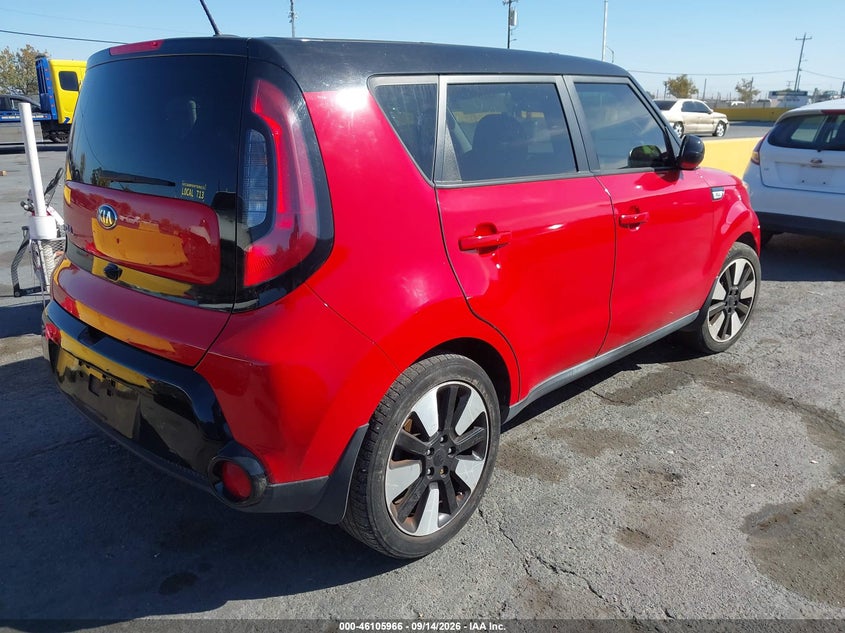 Vin: kndjp3a57g7304424, lot: 46605624, kia soul + 20164
