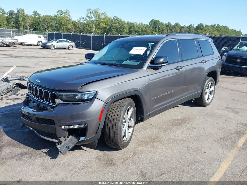 Vin: 1c4rjjbg2n8570305, lot: 46605627, jeep grand cherokee l limited 4x2 20222