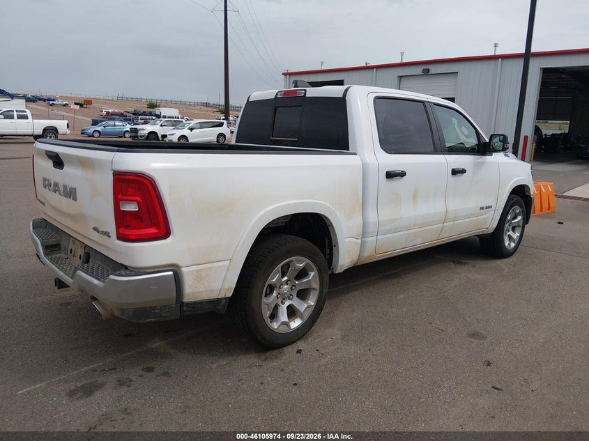 Vin: 1c6srffp4tn249115, lot: 46605632, ram 1500 big horn  4x4 5'7 box 20264