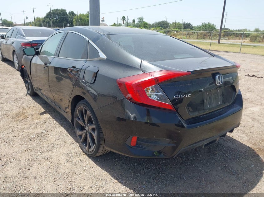Vin: 19xfc2f87le018677, lot: 46605636, honda civic sport 20203