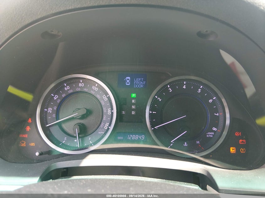 LEXUS IS 350 2011 VIN JTHBE5C21B5026096