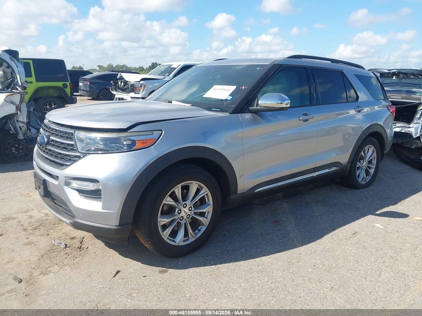 Vin: 1fmsk7dh7lgb16010, lot: 46605653, ford explorer xlt 20202