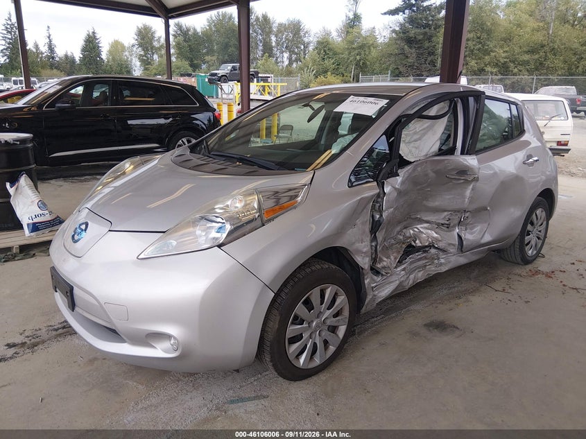 Vin: 1n4az0cp0dc410424, lot: 46605664, nissan leaf s 20132