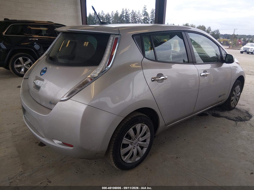 Vin: 1n4az0cp0dc410424, lot: 46605664, nissan leaf s 20134