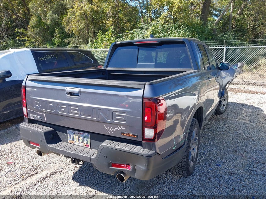 Vin: 5fpyk3f68sb008613, lot: 46605668, honda ridgeline trailsport 20254