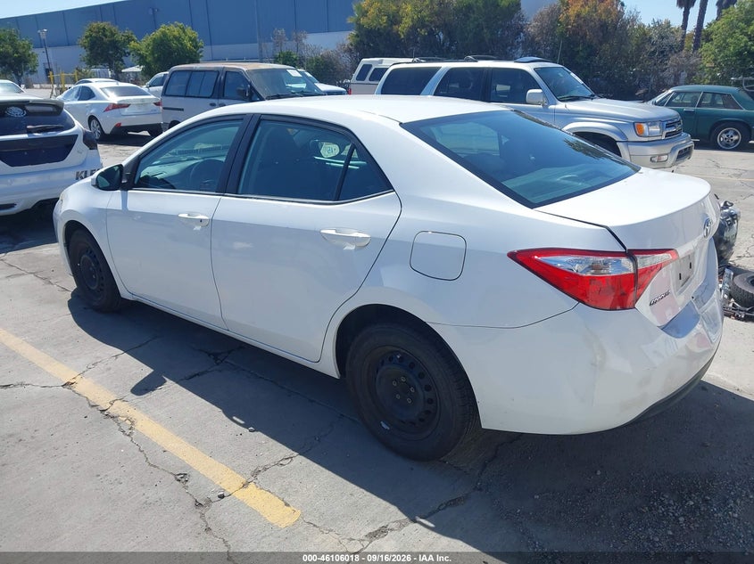 Vin: 5yfburhe8fp200883, lot: 46605676, toyota corolla l 20153