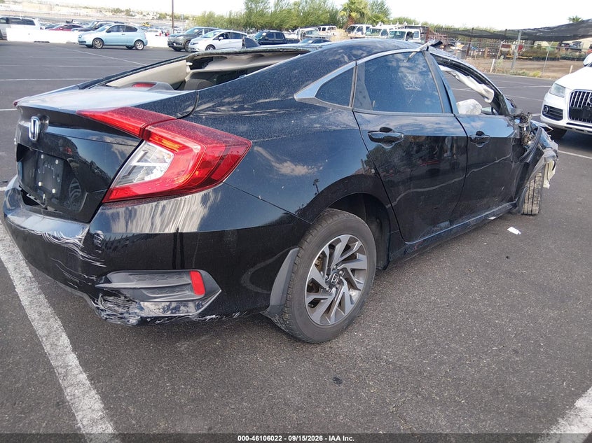 Vin: 2hgfc2f74jh543576, lot: 46605680, honda civic ex 20184