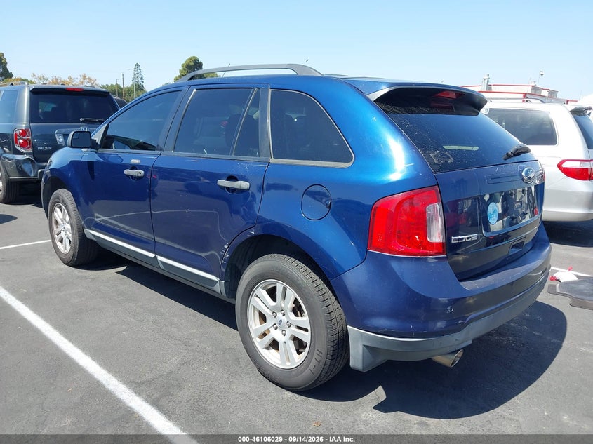 Vin: 2fmdk3gc4cba62495, lot: 46605687, ford edge se 20123