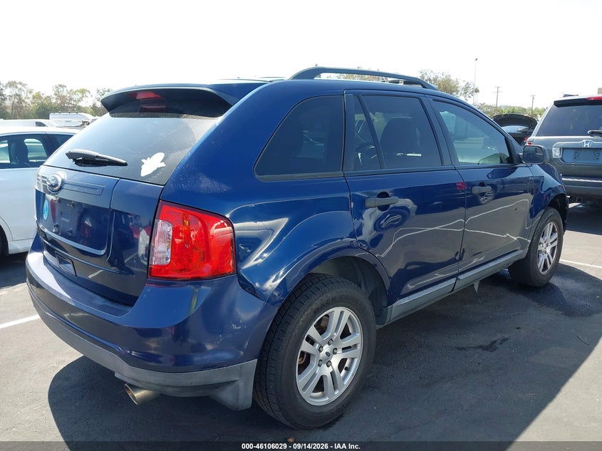 Vin: 2fmdk3gc4cba62495, lot: 46605687, ford edge se 20124