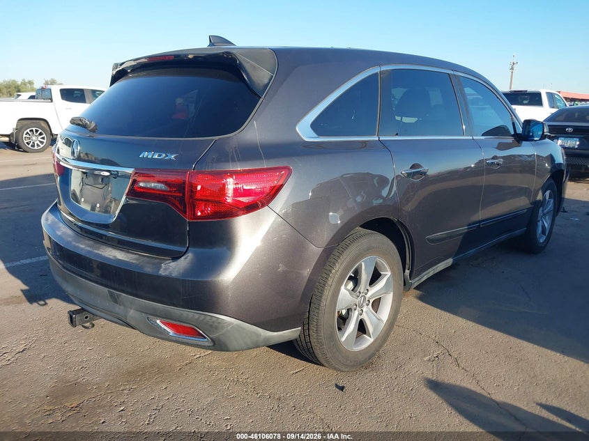 Vin: 5fryd3h23eb015582, lot: 46605736, acura mdx 20144