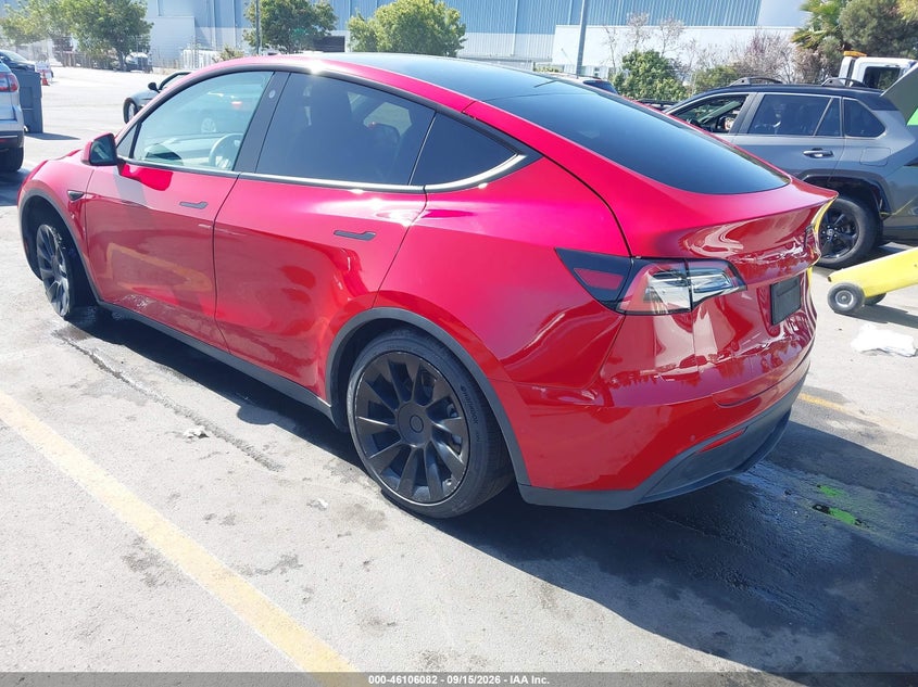 Vin: 5yjygded7mf118247, lot: 46605740, tesla model y standard range rear-wheel drive 20213