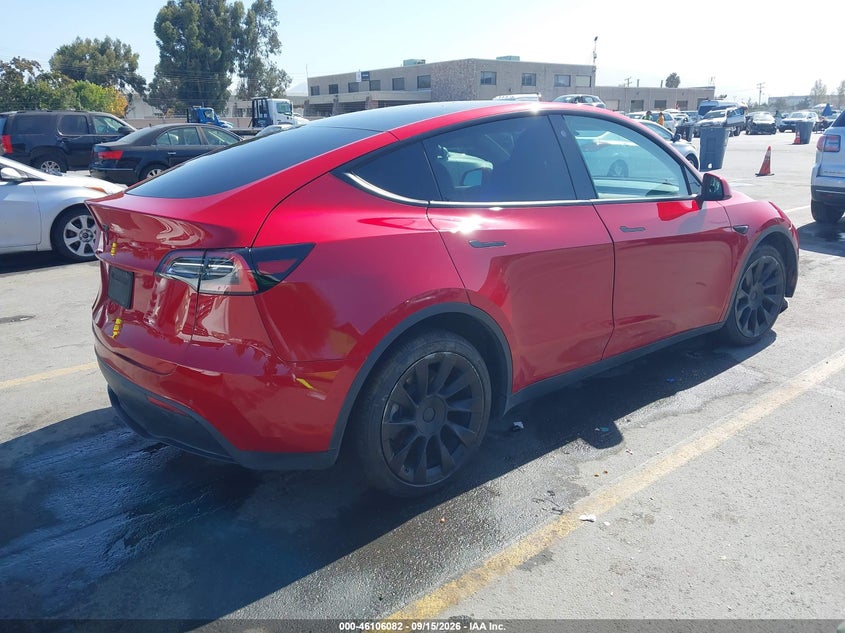 Vin: 5yjygded7mf118247, lot: 46605740, tesla model y standard range rear-wheel drive 20214