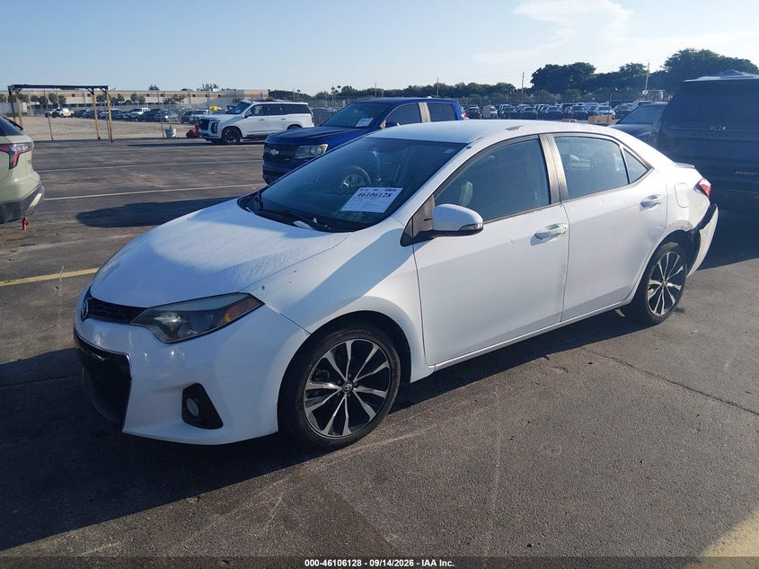 Vin: 5yfburhe1gp443968, lot: 46605786, toyota corolla s 20162