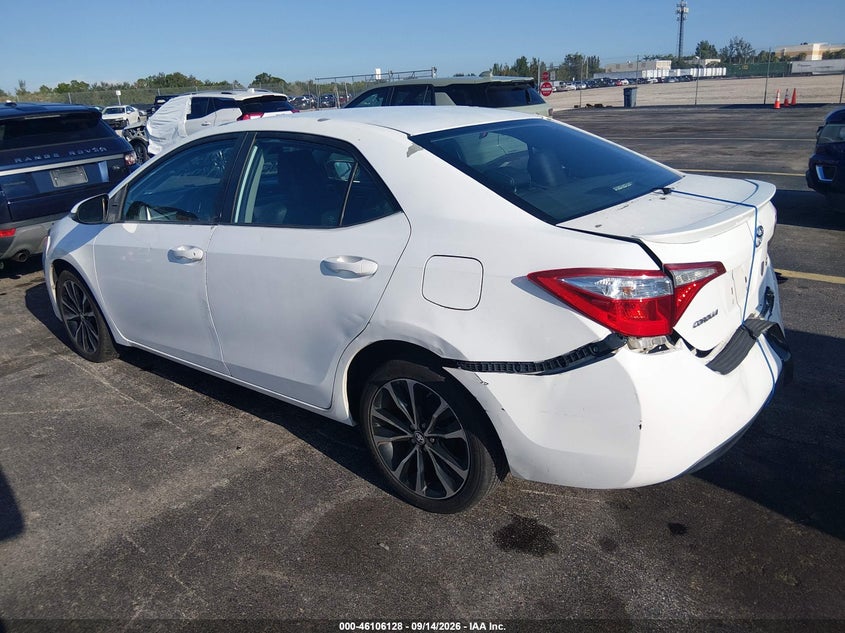 Vin: 5yfburhe1gp443968, lot: 46605786, toyota corolla s 20163