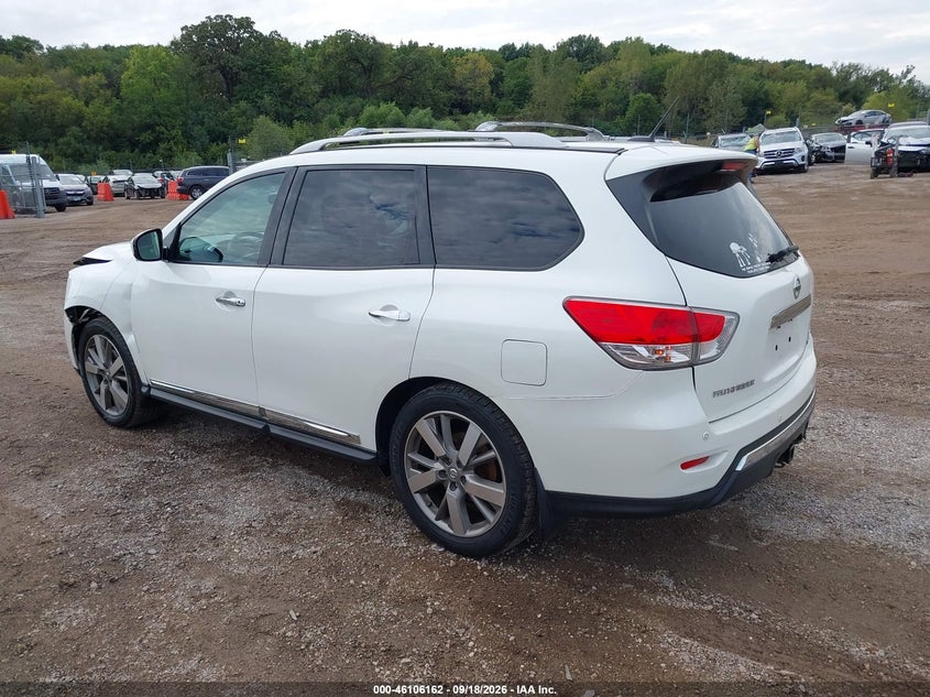 Vin: 5n1ar2mm8fc659420, lot: 46605820, nissan pathfinder platinum/s/sl/sv 20153
