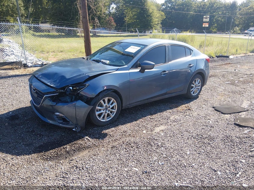 Vin: jm1bm1u75g1335155, lot: 46605849, mazda mazda3 i sport 20162