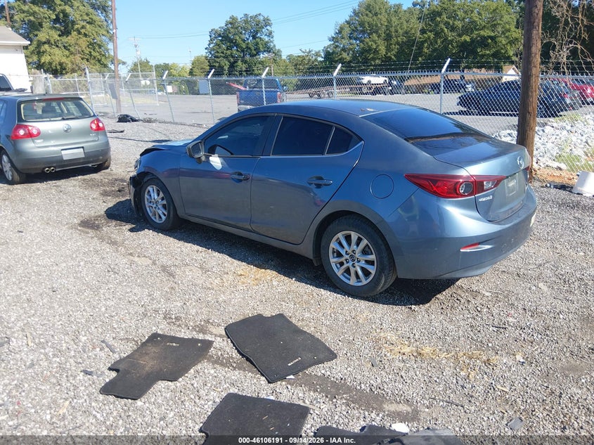 Vin: jm1bm1u75g1335155, lot: 46605849, mazda mazda3 i sport 20163