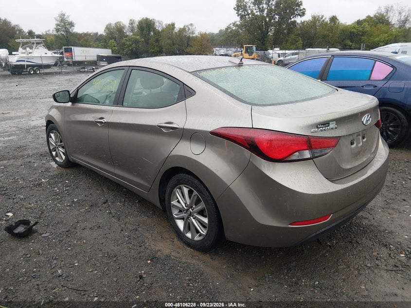 Vin: 5npdh4ae7gh744705, lot: 46605886, hyundai elantra se 20163