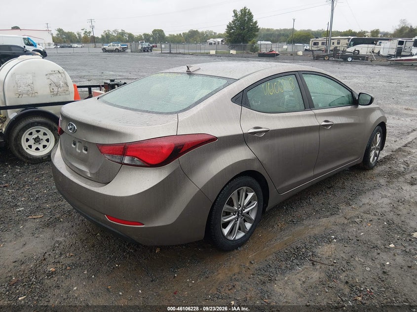 Vin: 5npdh4ae7gh744705, lot: 46605886, hyundai elantra se 20164