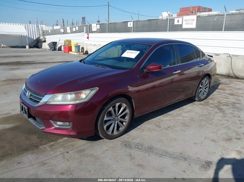 Vin: 1hgcr2f57ea208655, lot: 46605905, honda accord sport 20142