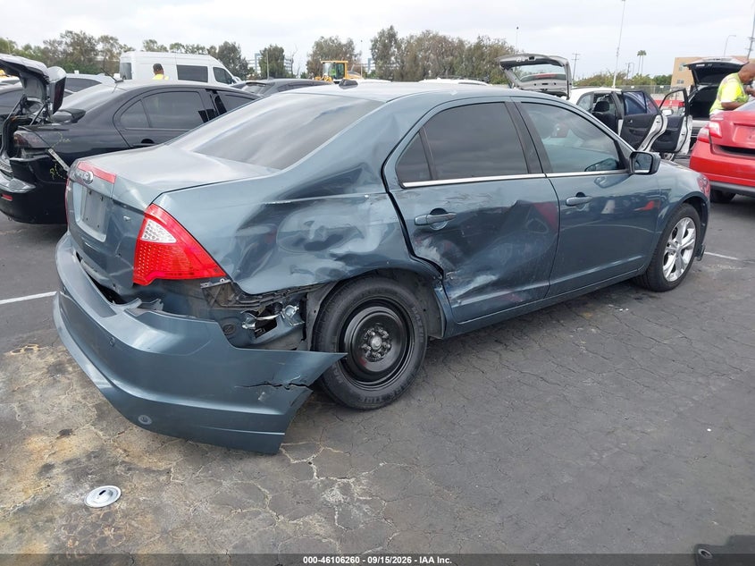Vin: 3fahp0ha1cr351716, lot: 46605918, ford fusion se 20124