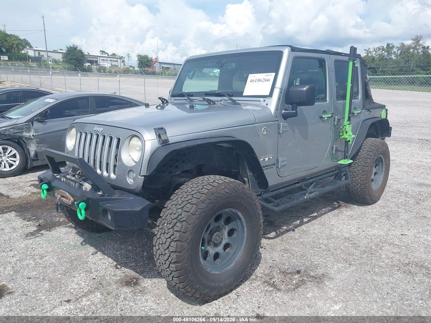 Vin: 1c4hjweg4hl668578, lot: 46605924, jeep wrangler unlimited sahara 4x4 20172