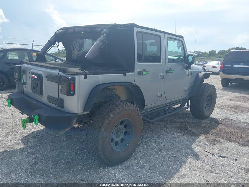 Vin: 1c4hjweg4hl668578, lot: 46605924, jeep wrangler unlimited sahara 4x4 20174