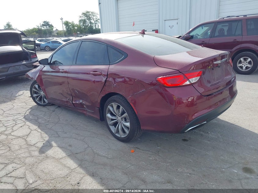 Vin: 1c3cccbb9gn124242, lot: 46605932, chrysler 200 s 20163