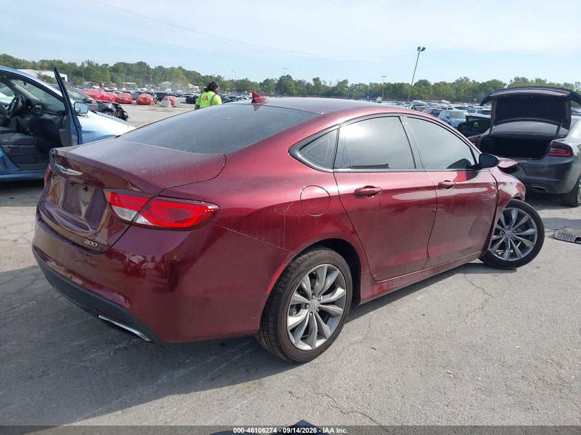 Vin: 1c3cccbb9gn124242, lot: 46605932, chrysler 200 s 20164