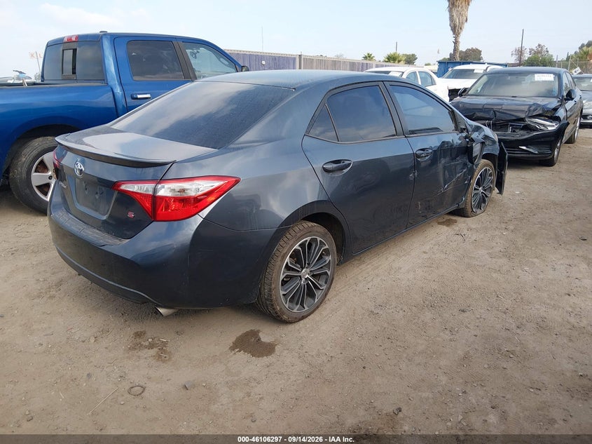 Vin: 2t1burhe8ec097852, lot: 46605954, toyota corolla s plus 20144