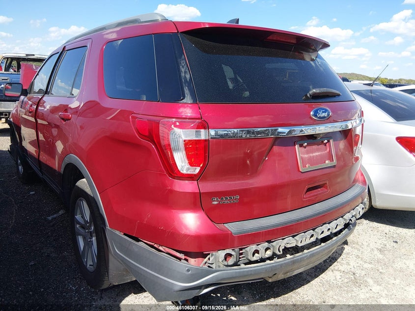 Vin: 1fm5k8d81jga29719, lot: 46605965, ford explorer xlt 20183