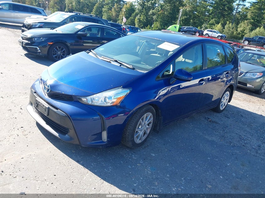 Vin: jtdzn3eu0fj039891, lot: 46605973, toyota prius v four 20152