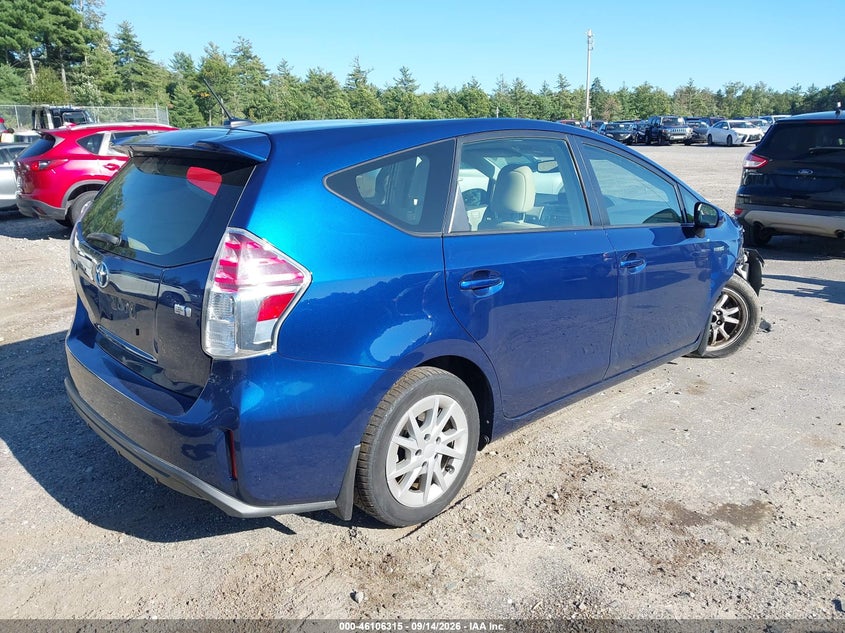 Vin: jtdzn3eu0fj039891, lot: 46605973, toyota prius v four 20154
