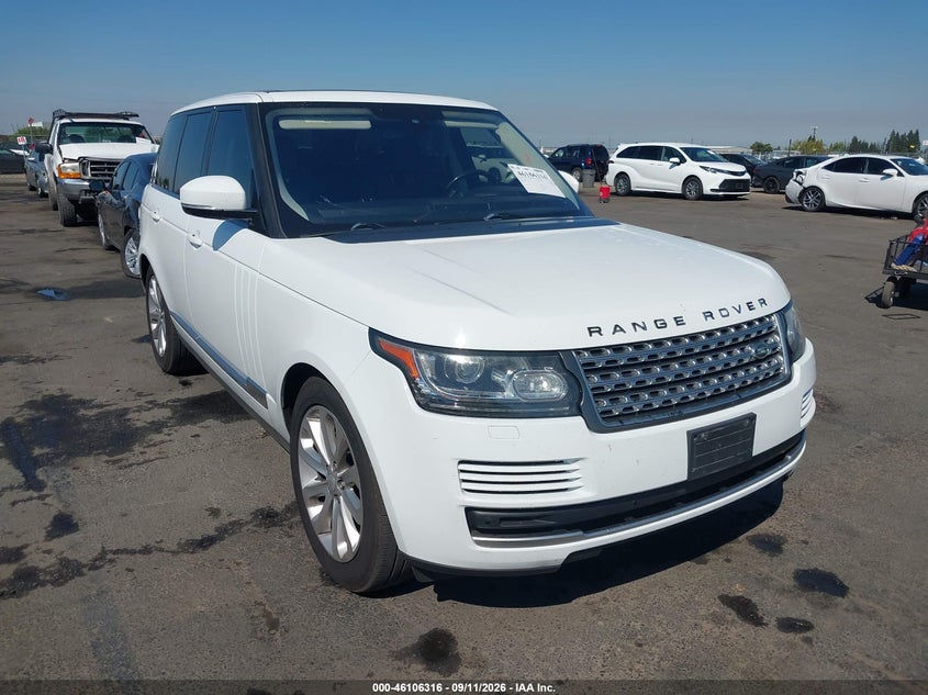 Vin: salgs2kf3ga299793, lot: 46605974, land rover range rover 3.0l v6 turbocharged diesel hse td6 2016 img_1