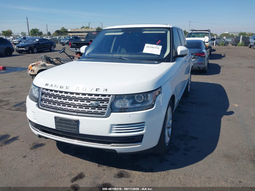 Vin: salgs2kf3ga299793, lot: 46605974, land rover range rover 3.0l v6 turbocharged diesel hse td6 20162
