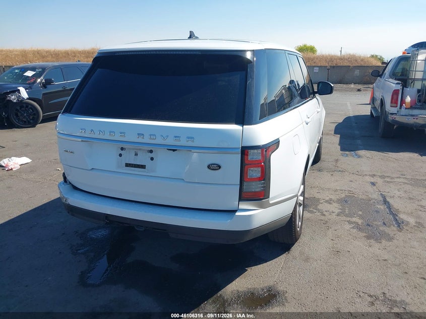 Vin: salgs2kf3ga299793, lot: 46605974, land rover range rover 3.0l v6 turbocharged diesel hse td6 20164