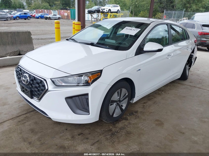 Vin: kmhc65lc8lu210384, lot: 46605975, hyundai ioniq hybrid blue 20202