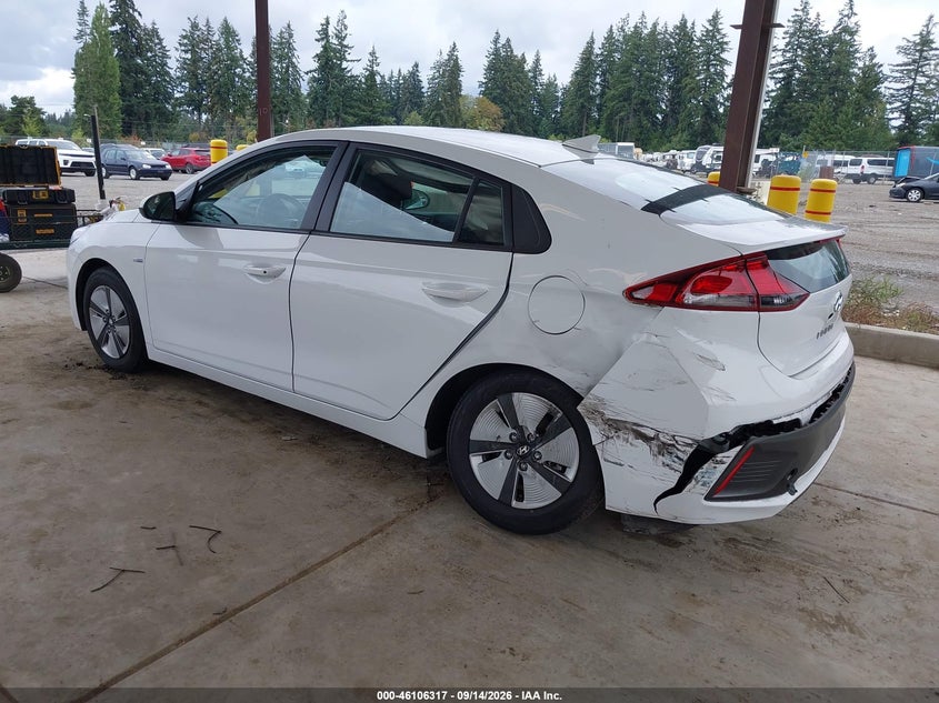 Vin: kmhc65lc8lu210384, lot: 46605975, hyundai ioniq hybrid blue 20203