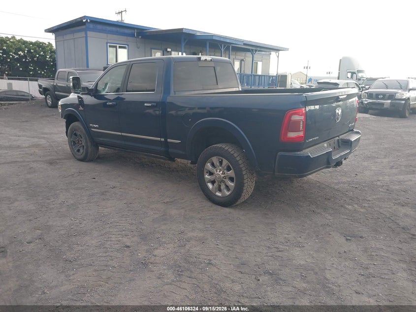 Vin: 3c6ur5sl5kg714160, lot: 46605982, ram 2500 limited  4x4 6'4 box 20193