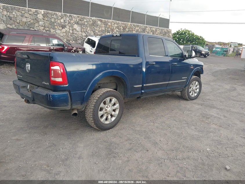 Vin: 3c6ur5sl5kg714160, lot: 46605982, ram 2500 limited  4x4 6'4 box 20194