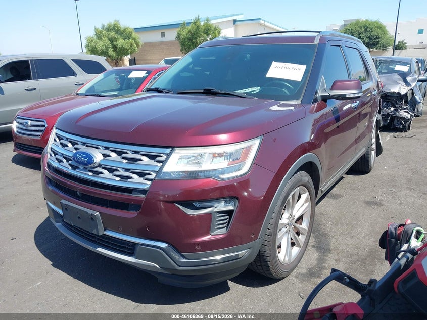 2018 Ford Explorer, Left Rear, IAAI, VIN 1FM5K7FHXJGC86935 — photo 2