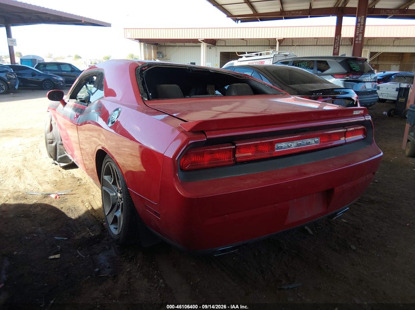 Vin: 2c3cdybt0dh523130, lot: 46606058, dodge challenger r/t classic 20133