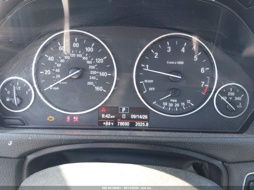 BMW 320I 2015 VIN WBA3B1C56FK138592