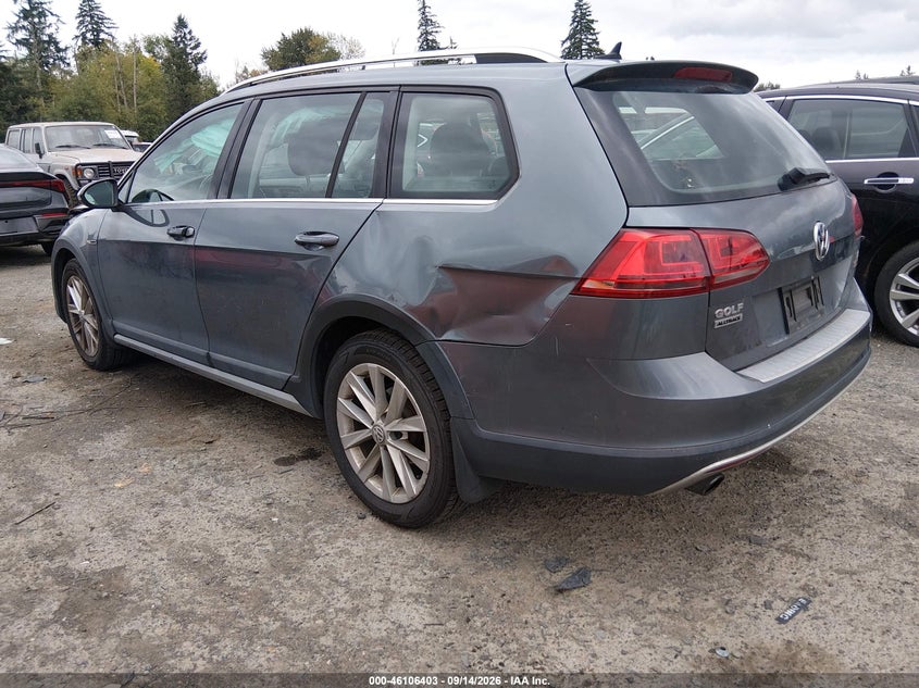 VOLKSWAGEN GOLF ALLTRACK 2017 VIN 3VWH17AU7HM514380