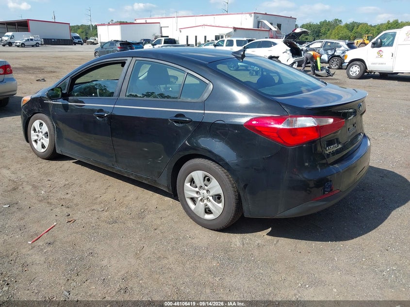 Vin: knafx4a68g5534860, lot: 46606077, kia forte lx 20163